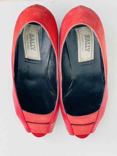 Women bally heels red suede - red, 38
