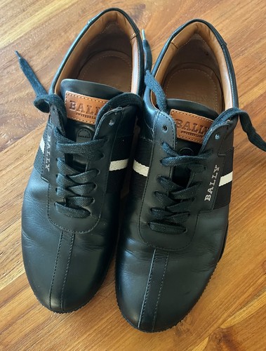 Bally leder sneaker - leder, schwarz