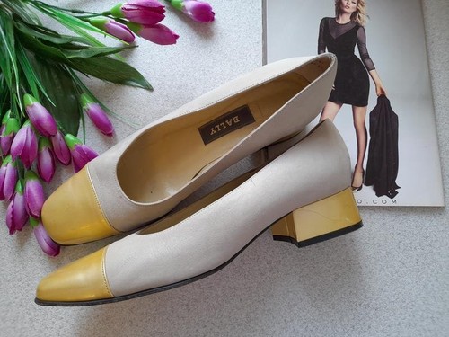 Women bally heels gold leather - gold,