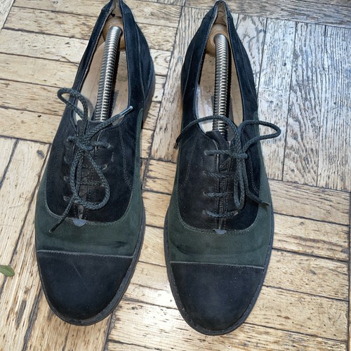 Grün schwarze velours bally - velours,